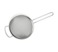 Grunwerg ST-3007 Fine Mesh Strainer with Polished Rim And Handle, Silver, 7-Inch, 18cm Diameter