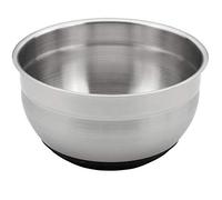 Grunwerg Stainless Steel Non-Slip Black Base Mixing Bowl, 18cm Diameter, 1.3L