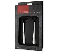 Grunwerg Windsor Carded 2-Piece Salad Serving Set 2BXSLDWDR, 18/0 Stainless Steel