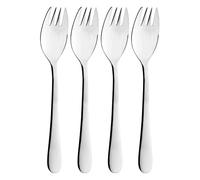 Grunwerg Windsor Carded 4-Piece Buffet Fork Set 4BFWDR/C, 18/0 Stainless Steel, Red,black