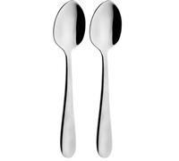 Grunwerg Windsor Carded 4-Piece Espresso Spoon Set 4ESPWDR/C, 18/0 Stainless Steel, Silver (Pack of 2)