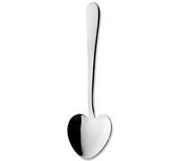 Grunwerg Windsor Carded 4-Piece Heart-Shaped Dessert Spoon Set 4HDWDR/C, 18/0 Stainless Steel, Silver