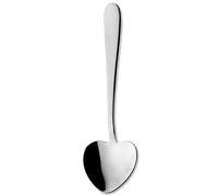 Grunwerg Windsor Carded 4-Piece Heart-Shaped Teaspoon Set 4HRTESWDR/C, 18/0 Stainless Steel, Silver