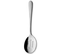 Grunwerg Windsor Carded Slotted Serving Spoon SSVGWDR/C, 18/0 Stainless Steel, Black