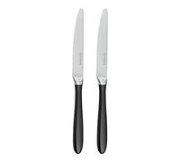 Grunwerg Yin & Yang Dessert Knives 2DK650BK, 18/10 Stainless Steel, Set of 2, Black