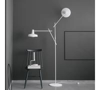 GRUPA Arigato floor lamp, 2-bulb, white