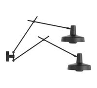 Grupa - Arigato Wall Lamp Double, Black - Black
