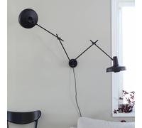 GRUPA Arigato wall light, 2-bulb, 70 cm, black