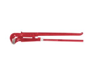 Grupa Topex Swedish Type Pipe Wrench 90° Robust Forged Steel Structure. Polished Finish in Contact Areas.