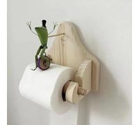 grupan Creative Frog Riding Bicycle Toilet Paper Holder, Funny Frog Roll holder, Frog on Unicycle, Funny Toilet Paper Holder, Adjustable Wall Mount Frog Toilet Roll Holder