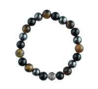 grupan Remember Who The Fuck You Are Bracelet, Crystal Healing Beaded Elasticity Bracelet, Inspirational Bracelet for Men Women, Beaded Charm Jewelry Gift (Protect That Sh*t)