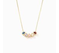 grupan Tears Of Joy 1-8 Teardrop Birthstone Necklace, Personalise Birthstone Necklace, 18k Gold Plated Grandma Necklace with Birthstones, Birthstone Necklace for Women,Daughter,Mom, 18K Gold Plated,