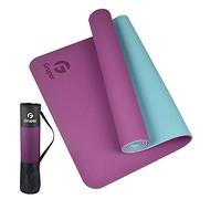 Gruper TPE Yoga Mat,Pro Yoga Mat Eco Friendly Non Slip Fitness Exercise Mat with Carrying Strap,Workout Mat for Yoga, Pilates and Floor Exercises 183 x 61 x 0.6CM