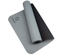 Gruper TPE Yoga Mat,Pro Yoga Mat Eco Friendly Non Slip Fitness Exercise Mat with Carrying Strap,Workout Mat for Yoga, Pilates and Floor Exercises 183 x 61 x 0.6CM