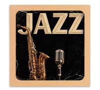 Grupo Erik 12" Vinyl Record Frame - Oak Frame | Vinyl Display 32 x 32 cm, MDF + Plastic Front Panel | Album Cover Frames, Music Gifts For Men & For Women, Wall Decor