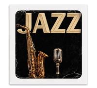 Grupo Erik 12" Vinyl Record Frame - White Frame | Vinyl Display 32 x 32 cm, MDF + Plastic Front Panel | Album Cover Frames, Music Gifts For Men & For Women, Wall Decor