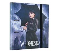 Grupo Erik Ring Binder A4 - Wednesday | 2 Ring Binder 10.6 x 12.6 inches - 27 x 32 cm | A4 Ring Binder Folder, Document Folder | Wednesday Gifts, Wednesday Addams Gifts