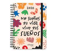 Grupo Erik 2026 Diary A5 Week To View - Amelie | A5 Weekly Planner 2026 With Diary Stickers, Pocket, Bookmarks, January 2026 - December 2026 | Spanish Gifts, Cute Planner