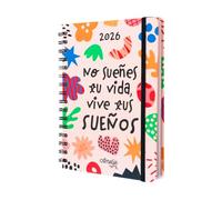 Grupo Erik 2026 Diary A5 Week To View - Amelie | A5 Weekly Planner 2026 With Diary Stickers, Pocket, Bookmarks, January 2026 - December 2026 | Spanish Gifts, Cute Planner