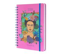 Grupo Erik 2026 Diary A5 Week To View - Frida Kahlo Gifts | A5 Weekly Planner 2026 With Diary Stickers, Pocket, Bookmarks, January 2026 - December 2026 | Art Gifts