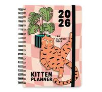 Grupo Erik 2026 Diary A5 Week To View - Meow Meow | A5 Weekly Planner 2026 With Diary Stickers, Bookmarks, January 2026 - December 2026 | Gifts For Cat Lovers, Cute Planner