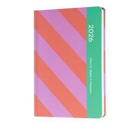 Grupo Erik 2026 Diary A5 Week To View - Plan It, Make It Happen | A5 Weekly Planner 2026 With Diary Stickers, Pocket, Bookmark, December 2025 - December 2026 | Cute Planner