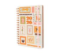 Grupo Erik 2026 Diary A5 Week To View - Tropical Treasure | A5 Weekly Planner 2026 With Diary Stickers, Pocket, Bookmarks, January 2026 - December 2026 | Cute Planner