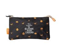 Grupo Erik 3 Compartment Pencil Case - Disney The Nightmare Before Christmas Gifts | School Pencil Case, Cute Makeup Bag, Back to School Supplies, Office Stationery Supplies | Disney Stationery Gifts