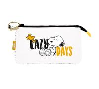 Grupo Erik 3 Compartment Pencil Case - Snoopy Stationery | School Pencil Case, Cute Makeup Bag, Back to School Supplies, Office Stationery Supplies | Snoopy Gifts for Dog Lovers