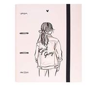 Grupo Erik 4 Ring Binder A4 - Ana Marin | 10.6 x 12.6 inches - 27 x 32 cm | A4 Ring Binder Folder, Document Folder | Cute Stationery Gifts