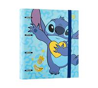 Grupo Erik Ring Binder A4 - Disney Stitch | 4 Ring Binder 10.6 x 12.6 inches - 27 x 32 cm | A4 Ring Binder Folder, Document Folder | Stitch Gifts, Stitch Stationery