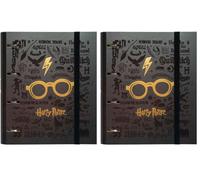 Grupo Erik 4 Ring Binder A4 - Harry Potter Stationery | 10.6 x 12.6 inches - 27 x 32 cm - A4 Ring Binder Folder, Document Folder | Harry Potter Gifts (Pack of 2)