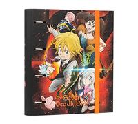 Grupo Erik The Seven Deadly Sins 4 Ring Binder - Premium A4 Folders Ring Binder - 10.6 x 12.6 Inch / 27 x 32 cm - Ring Binder A4 - A4 Ringbinder - 4 Ring Binder A4