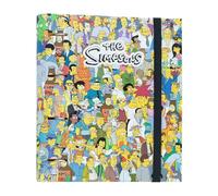 Grupo Erik 4 Ring Binder A4 - The Simpsons Gifts | 10.6 x 12.6 inches - 27 x 32 cm - A4 Ring Binder Folder, Document Folder | The Simpsons Merchandise