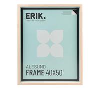 Grupo Erik 40x50 Picture Frame - Oak Photo Frames Wall, Large Picture Frames 50cm x 40cm, Family Photo Frame, Art Wall Decor - New Home Gifts, Home Decor Gifts