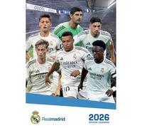 Grupo Erik A3 Wall Calendar 2026 - Real Madrid Calendar 2026 Month To View | A3 Wall Planner, Family Planner Monthly | Real Madrid Gifts Under 10 Pounds, Football Gifts For Friends