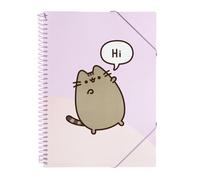 Grupo Erik Pusheen A4 Display Folder | 30 Pockets - Propylene Sleeves | A4 Display Book, Document Envelope with Velcro Closure | Pusheen Gifts, Pusheen Stationery