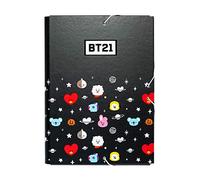 Grupo Erik A4 Folder - BT21 | 3 Flap Folder 13.4 x 10 inches - 34 x 25.5 cm | Document Organiser, School Folders, Document Folder | Kawaii Gifts, Kawaii Stationery