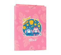 Grupo Erik A4 Folder - Disney Stitch Stationery | 3 Flap Document Folder 13.4 x 10 inches - 34 x 25.5 cm | Document Organiser, School Folders | Stitch Gifts, Disney Gifts