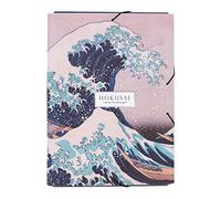 Grupo Erik A4 Folder - Hokusai The Great Wave Off Kanagawa | 3 Flap Folder 13.4 x 10 inches - 34 x 25.5 cm | Document Organiser, School Folders, Document Folder | Cute Stationery
