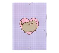 Grupo Erik A4 Folder - Pusheen | 3 Flap Folder 13.4 x 10 inches - 34 x 25.5 cm | Document Organiser, School Folders, Document Folder | Pusheen Gifts, Pusheen Cat Stationery