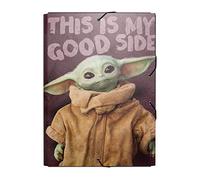 Grupo Erik A4 Folder - Star Wars The Mandalorian | 3 Flap Folder 13.4 x 10 inches - 34 x 25.5 cm | Document Organiser, School Folders, Document Folder | Grogu Gifts, Baby Yoda Gifts