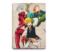 Grupo Erik A4 Folder - The Seven Deadly Sins | 3 Flap Folder 13.4 x 10 inches - 34 x 25.5 cm | Document Organiser, School Folders, Document Folder | The Seven Deadly Sins Manga Gifts