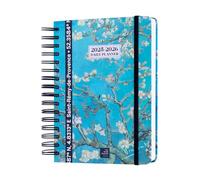 Grupo Erik A5 Academic Diary 2025-2026 Page A Day - Van Gogh | Back To School Planner 2025-2026 Student, A5 Mid Year Diary 2025-2026 Page A Day | Van Gogh Gifts, Cute Planner