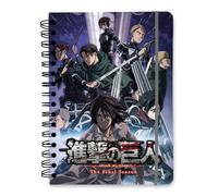 Grupo Erik A5 Notebook Attack On Titan | Bullet Journal Notebooks, Dotted Notebook A5 Sketchbook | Stationery Gifts Under 10 Pounds, Attack On Titan Gifts