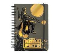 Grupo Erik A5 Notebook Hardback - Star Wars Stationery Supplies | Bullet Journal, Dotted Notebook A5 Sketchbook | Star Wars Gifts Under 10 Pounds, The Book of Boba Fett Gifts