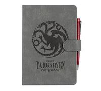 Grupo Erik A5 Notebook & Pen Set - Game of Thrones Gifts | Bullet Journal Dotted Note Book, Dotted Notebook A5 Sketchbook | House Targaryen Game Of Thrones Merchandise