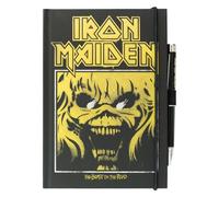 Grupo Erik A5 Notebook & Pen Set - Iron Maiden Merchandise | Projector Pen, Blank Journal Note Book, Plain Notebook A5 Sketchbook | Iron Maiden Gifts Under 15 Pounds