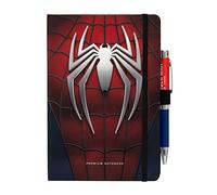 Grupo Erik A5 Notebook & Pen Set - Marvel Spider-Man Gifts | Projector Pen, Bullet Journal Dotted Note Book, Dotted Notebook A5 Sketchbook | Spiderman Gifts Under 15 Pounds