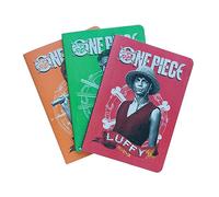 Erik A5 Notebook Set – One Piece Netflix: Luffy, Zoro & Nami – 3 notebooks (lined/plain/dotted)